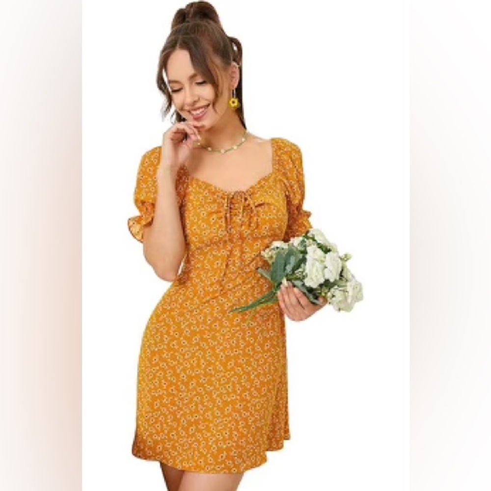 Sweetheart Neck A-line dress